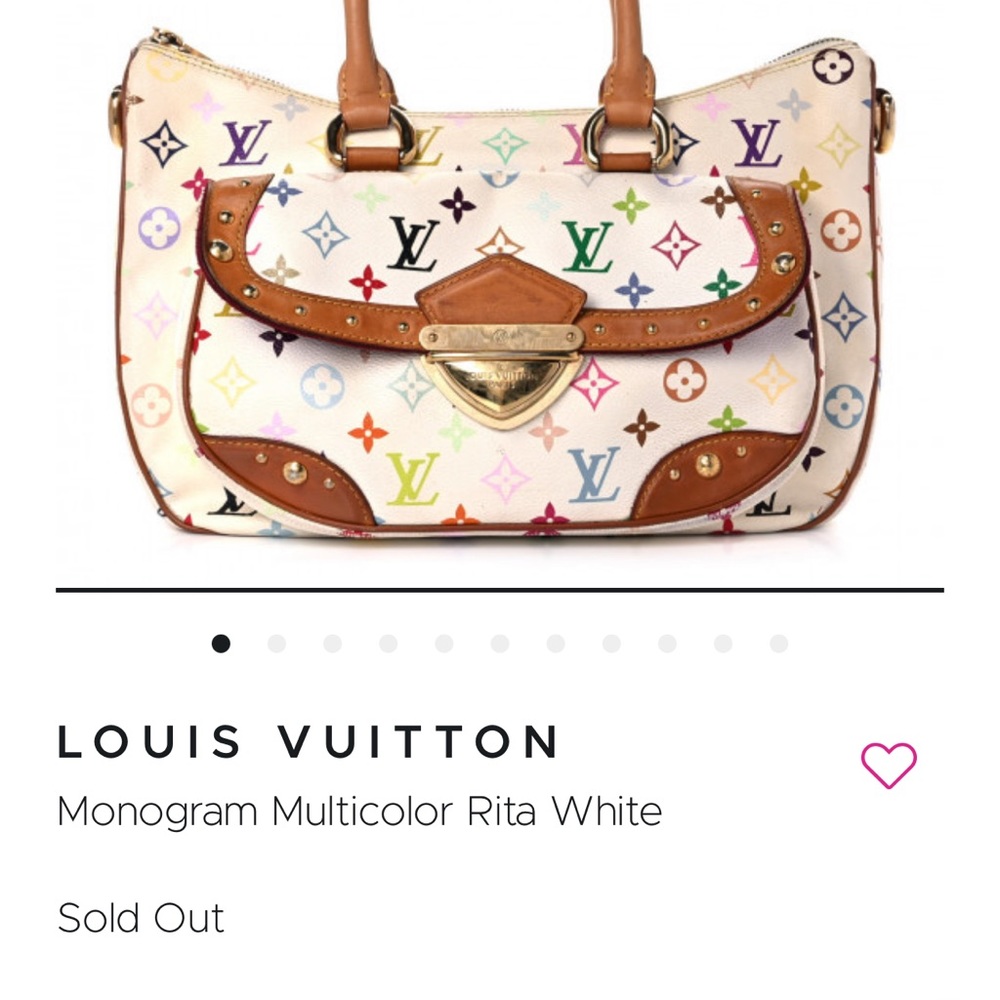 Louie Vuitton monogram Multi color White Rita
